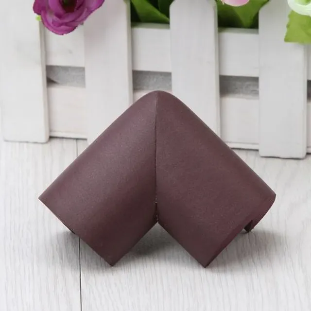 Protective cover for table corners - 8 pcs - 14 colours tmavo-hneda