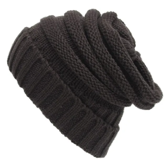 Zimní stylová dámská pletená teplá čepice Furtalk