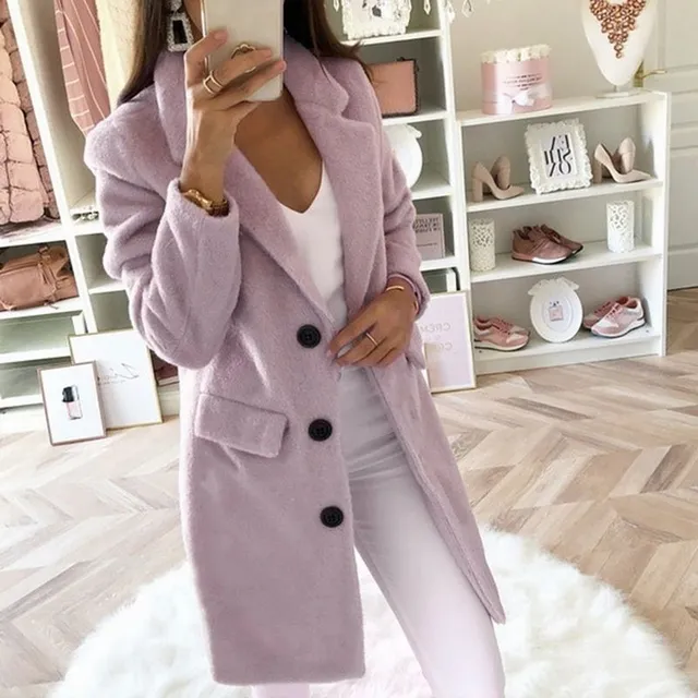 Women's elegant extended coat Layla