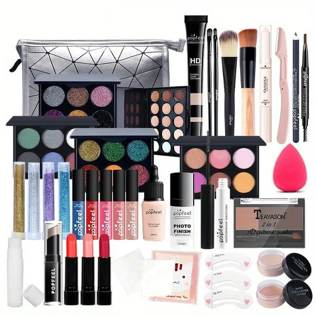 The magic look: the perfect make-up kit with shadow palette for women