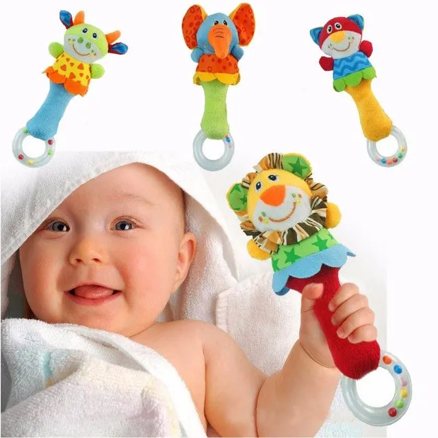 Baby plush hand rattle - 11 variants