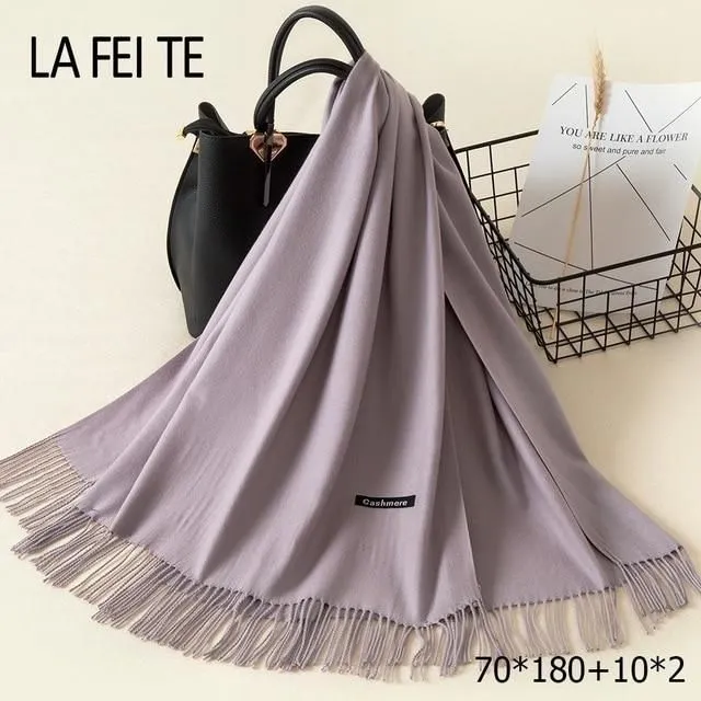 Ladies' cashmere scarf 53 70x180