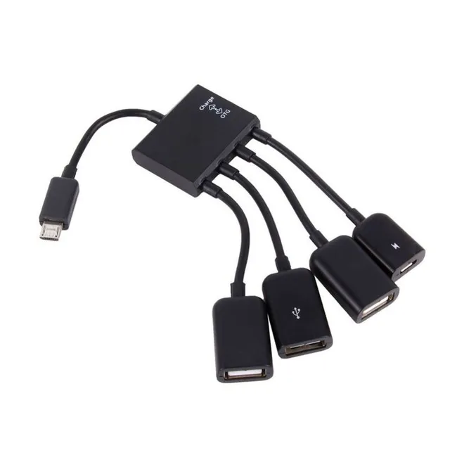 Micro USB rozbočovač 4 porty