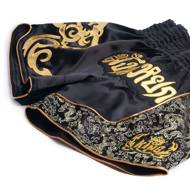Men's boxing shorts with MMA print