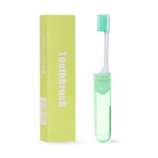 Practical foldable travel toothbrush - several colour variants