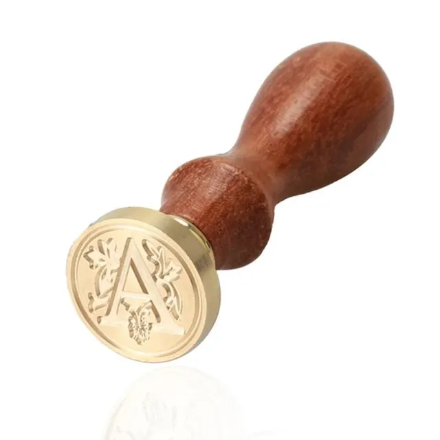 Seal stamp with letters of the alphabet