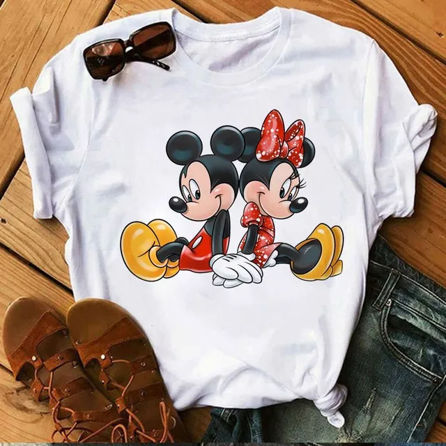 Damski nowoczesny T-shirt Mickey Mouse Burch