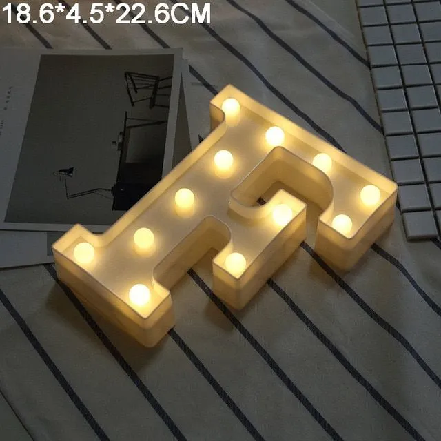 LED light letters