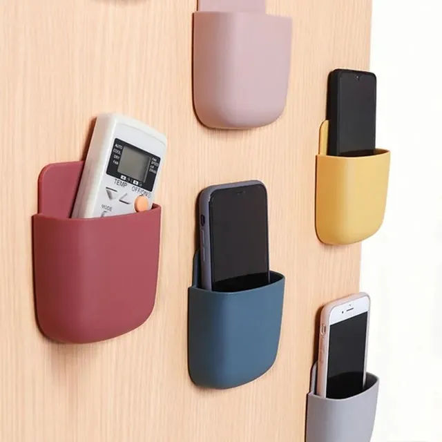 1 pieza de organizador de pared práctico para controles remotos y teléfonos móviles