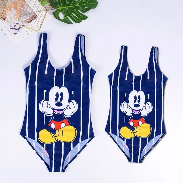 Super roztomilé plavky pro maminku a dcerku Mickey