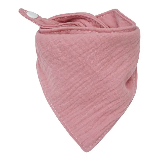 Infant Cotton Solid Color Triangle Bib