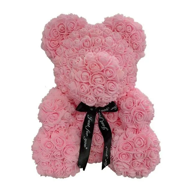 Gift teddy bear full of roses - more variants