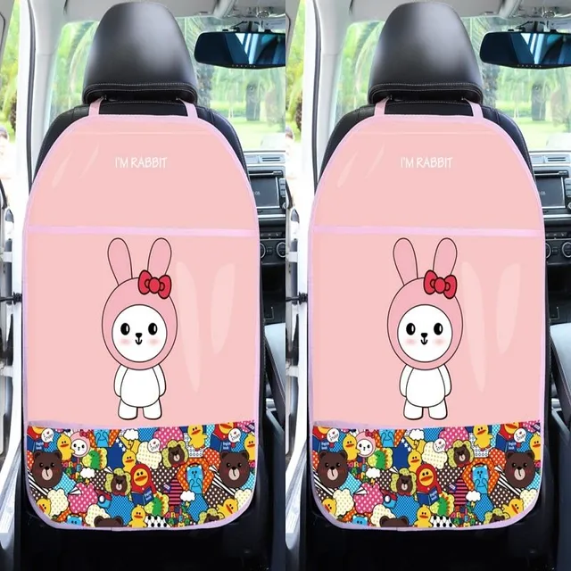 Waterproof car seat protector with cute motifs - 1 or 2 pieces