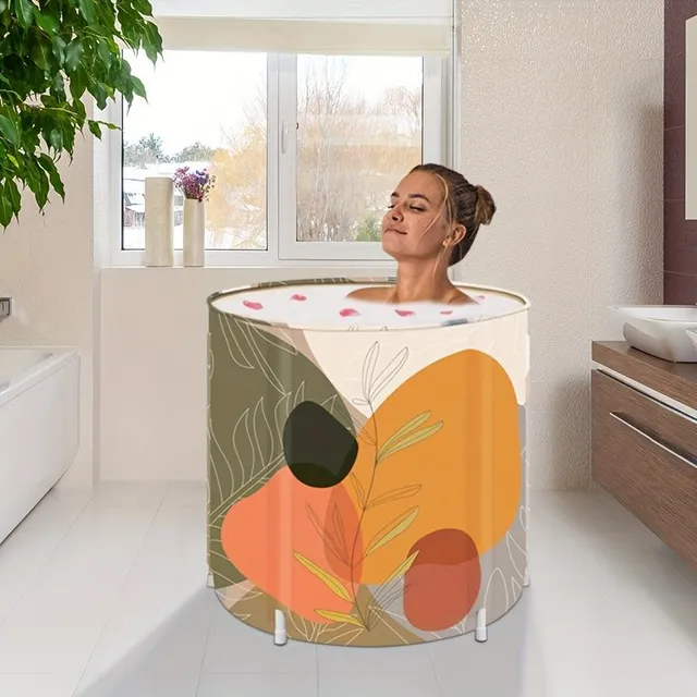 Szabadon álló összecsukható fürdőkád felnőtteknek - Összecsukható fürdőkád hideg/meleg vízhez