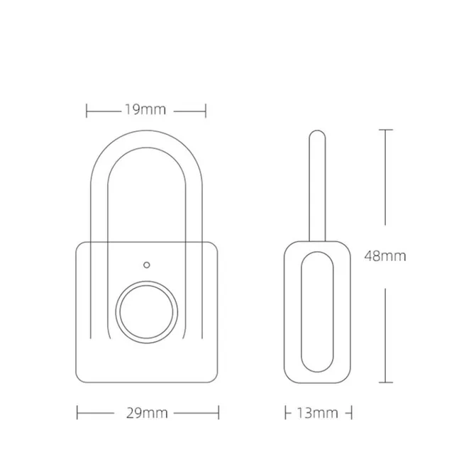 Chytrý zámek na otisk prstu s bluetooth - více barev