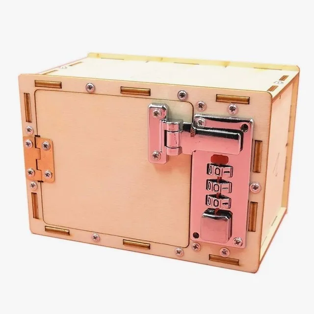 DIY wooden safe with three-digit code - do it yourself