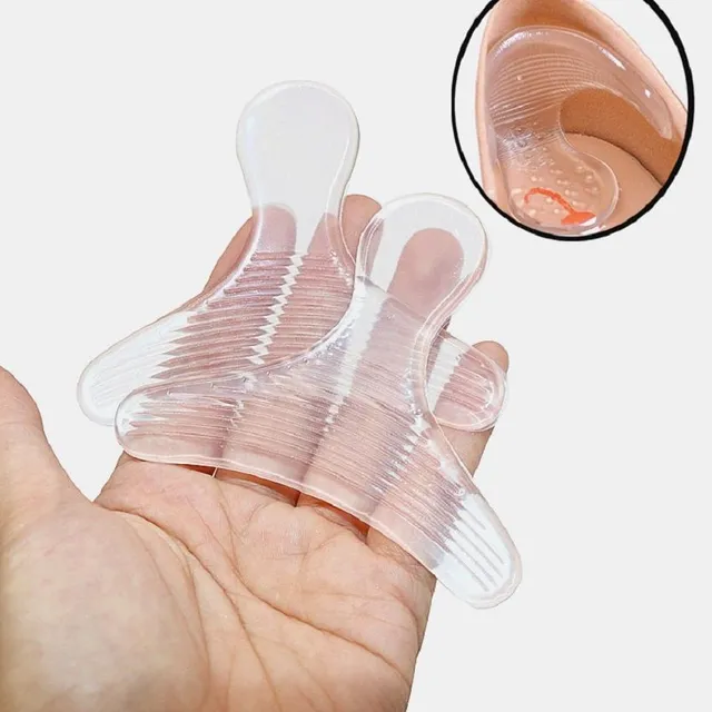 Silicone transparent insert for women's shoes