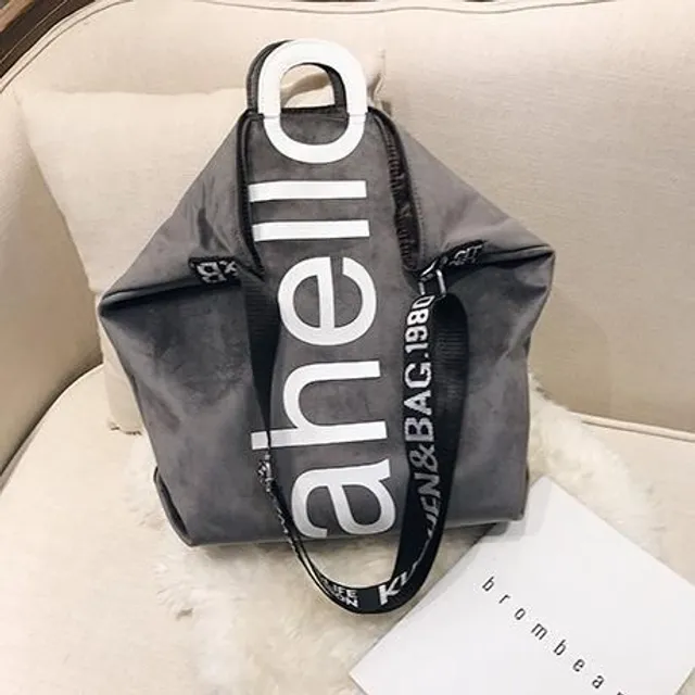 Dámska veľká kabelka nákupná taška gray