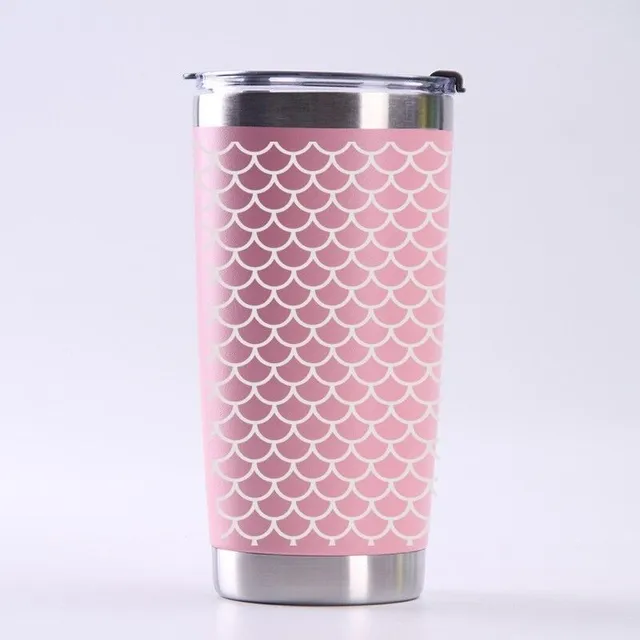 Thermo mug with mosaic