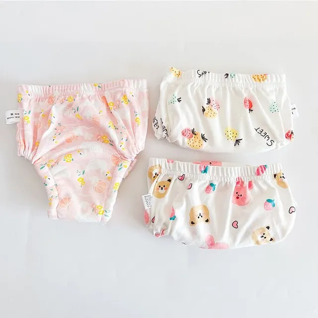 Children's training panties in set of 3 - various motifs