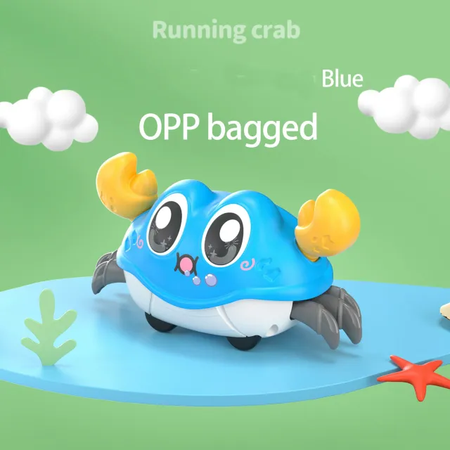 Interactive pulling crabs for children - realistic climbing, durable plastic