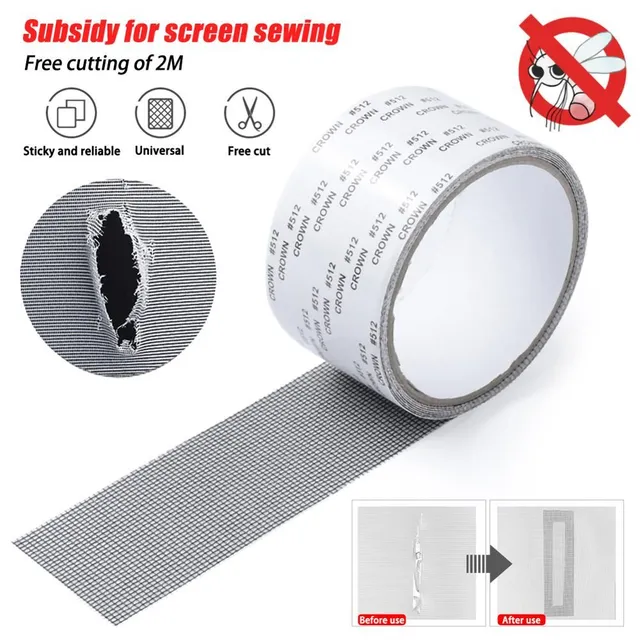 Window mosquito net Netting Glue wires Patch repair tape New screen Window Door Mosquito netting Patch to repair broken hole