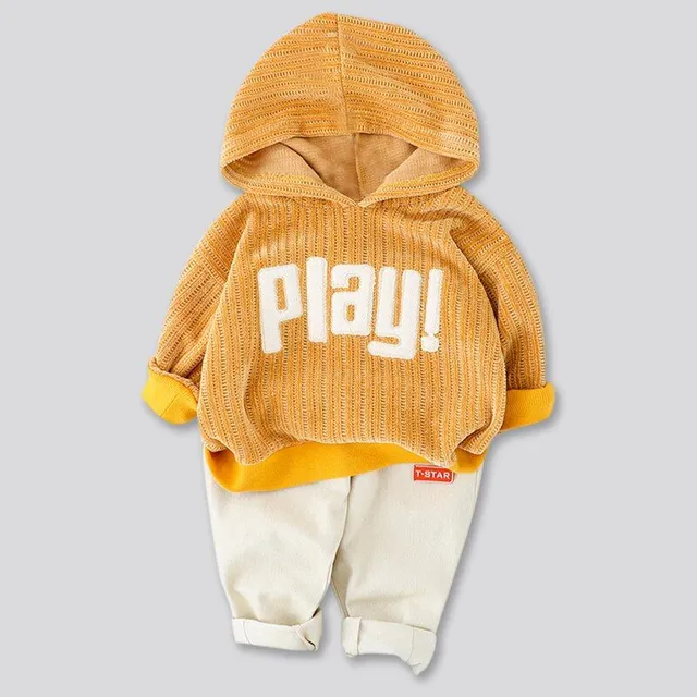 Tuta "Play" da bambino con cappuccio e pantaloni (età 12M-5YRS)