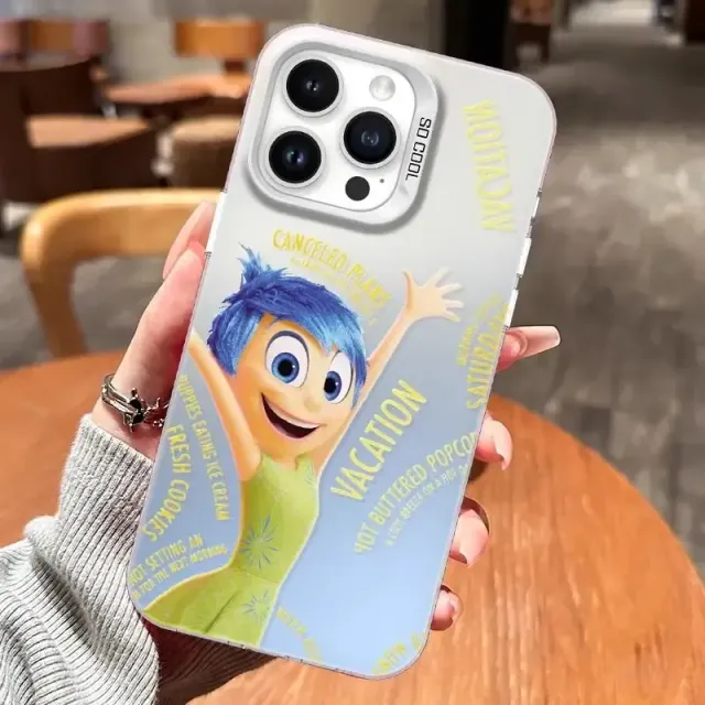 Roztomilý trendy kryt na telefony iPhone s různými motivy z pohádky V hlavě 2 - Inside Out 2