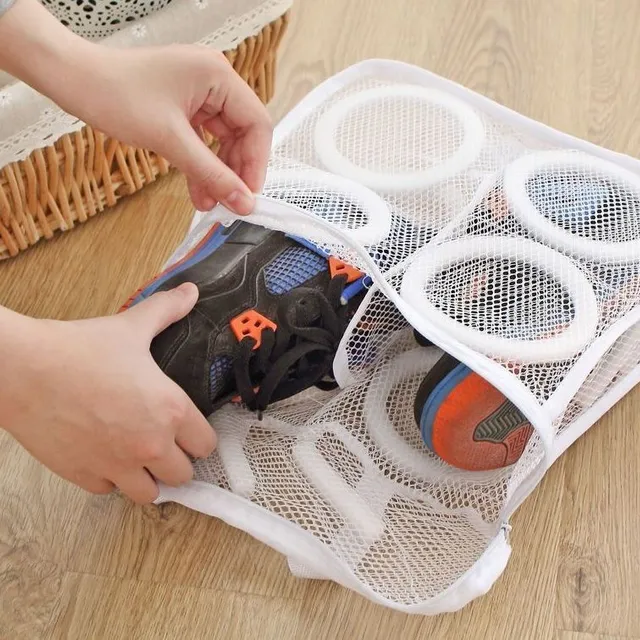 Machine washable net shoe cover