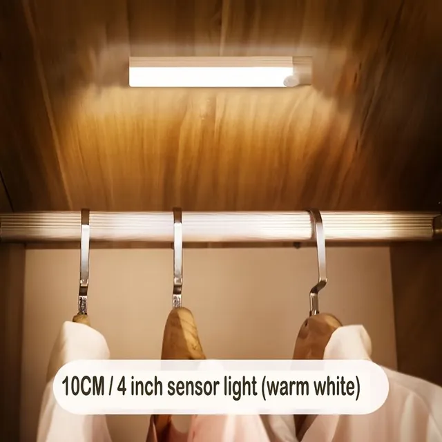 Lighting Cabinets With Motion Sensor, Lighting Cabinets Under the counter, Cable Magnetic USB Rechargeable Kitchen Night Lighting, Battery Powered Light For Wardrobe Cabinet Stairwell