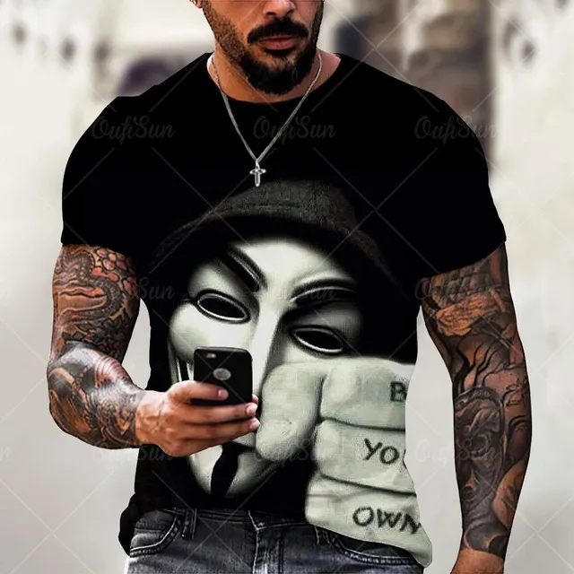Men's short sleeve T-shirt with print - Joker
