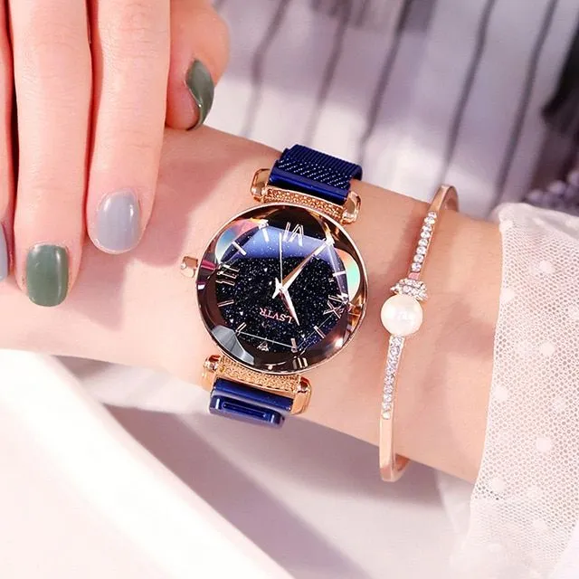 Elegant women's magnetic watch