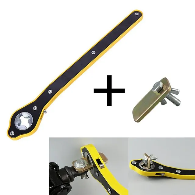 Cheie cu clichet pentru ridicarea mașinii Jack Ratchet Wrench Cheie cu clichet pentru ridicarea mașinii Cheie pentru roți Mâner cheie pentru economisirea muncii Instrument de reparații auto