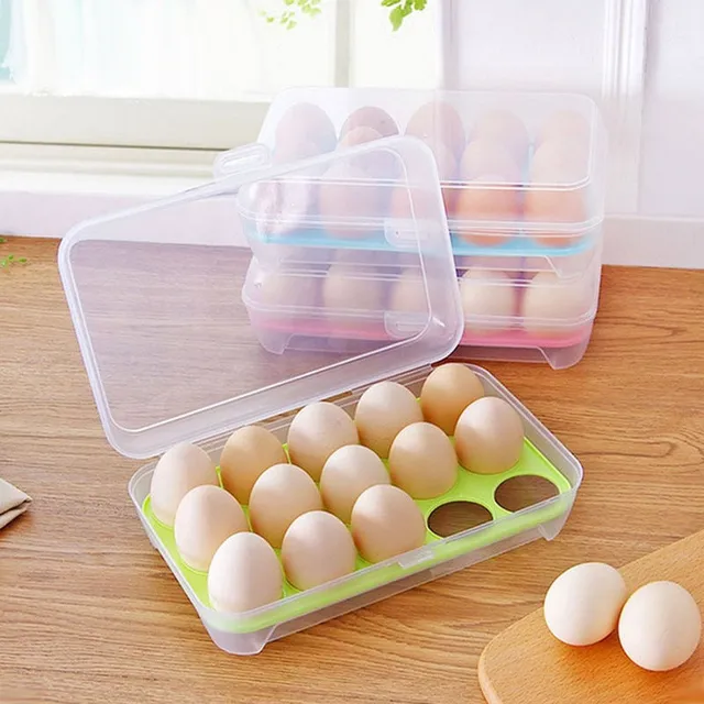 Practical egg organizer for the fridge - 15 pcs