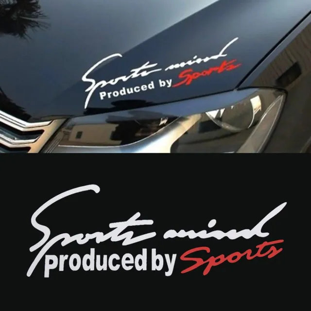 Sports sticker on the car