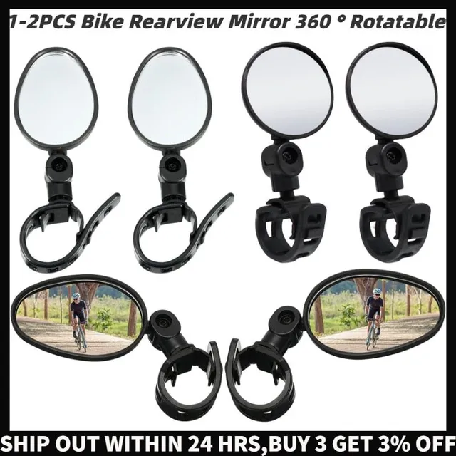 2ks MTB bicykel spätné zrkadlo nastaviteľné číre spätné zrkadlo bicykel riadidlá elektrický skúter bicykel príslušenstvo