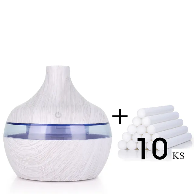 300ml USB humidifier electric aroma air diffuser mist wood oil aromatherapy mini have 7 led light for home office in car