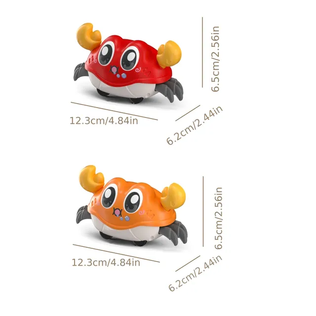 Interactive pulling crabs for children - realistic climbing, durable plastic