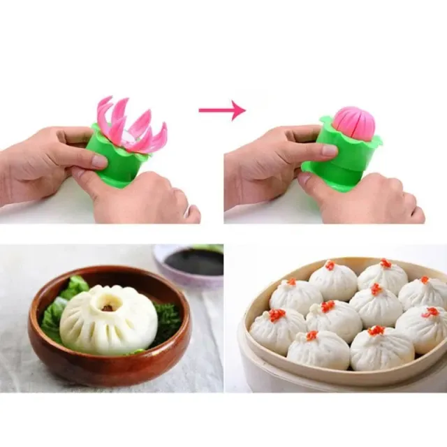 Kuchnia DIY Pasta Pie Dumpling Maker Chiński Baozi Formy Piek i