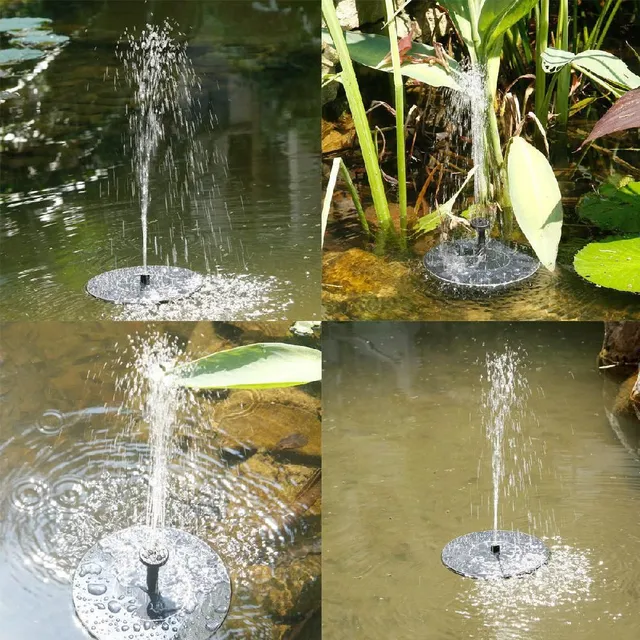 Waterproof mini solar fountain (Black)