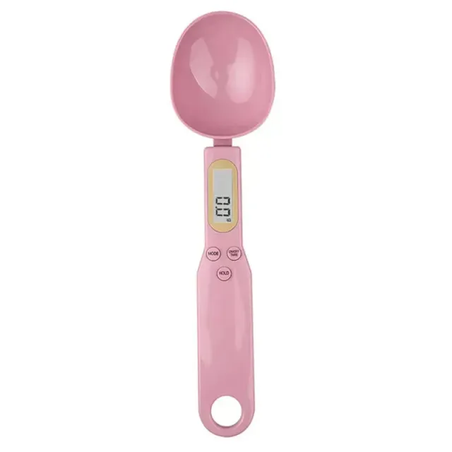 Elektroniczna Waga Kuchenna 500g 0.1g LCD Cyfrowa Miara Żywności Mąka Cyfrowa Łyżka Skala Mini Kitchen Tool Mleko Kawa Skala pink