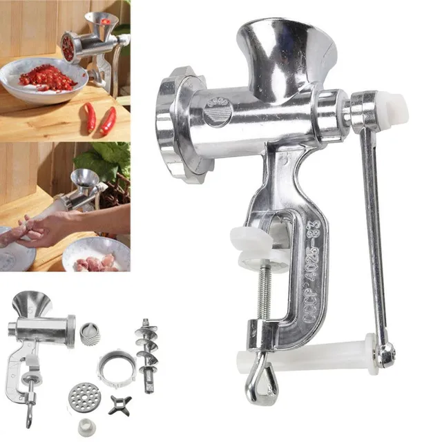 Hand grinder for meat and pasta 3v1