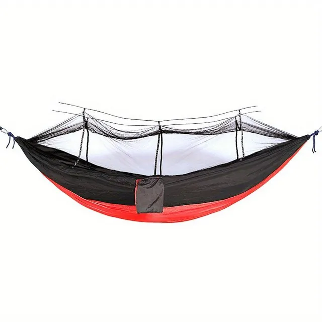 Anti-cottage double hammock with mosquito net for outdoor camping and home use