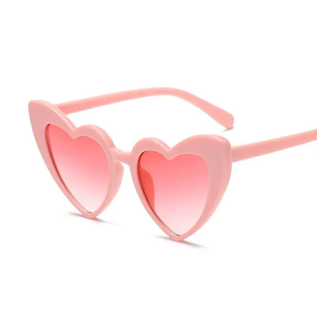 Stylish women's heart shaped sunglasses with UV 400 - several colour options Barbara