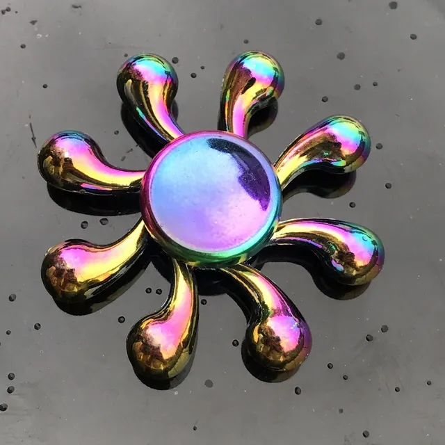 Duhový fidget spinner E64