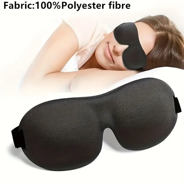 Sleeping mask 3D with contour, 100% blocking light, ultra-soft material