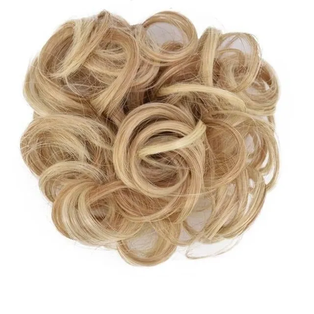 Hair binding with hair extensions for hairstyles