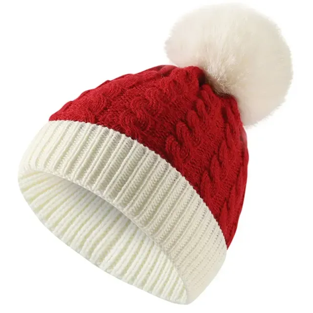 Baby Christmas cap of wool for boys and girls