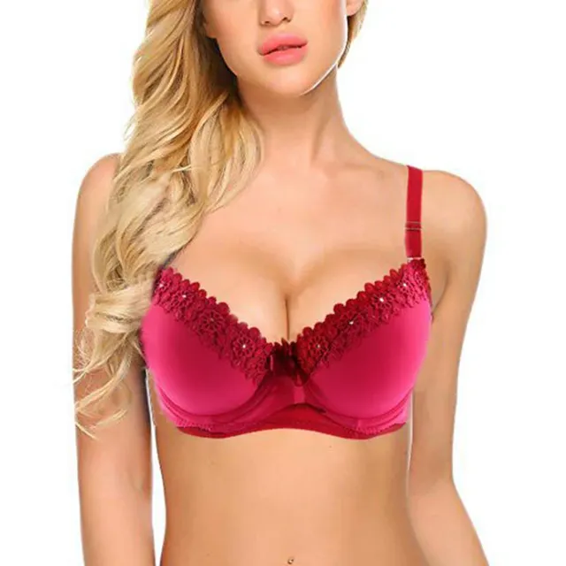 Women's Push-up Bra with Flowers