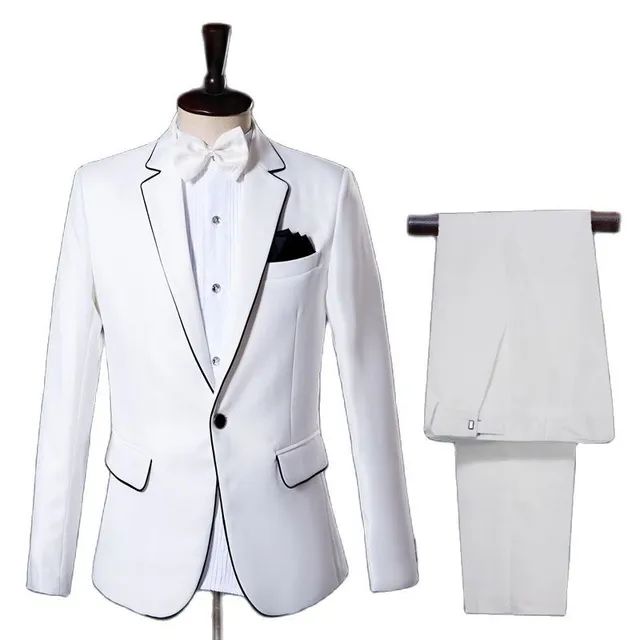 Ensemble de costume blanc stylé Arnolfo